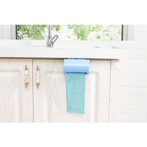 1PC Wall-mounted Plastic Bag Storage Box Garbage Trash Bag Storage Container Multi-purpose Kitchen Bathroom Organization OK 0826
