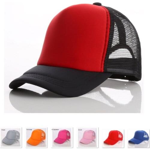 10pcs a lot Custom Vinyl Printing LOGO/letter Aduit Trucker Caps Candy Color Full Black Baseball hat Summer Sports team Mesh Cap
