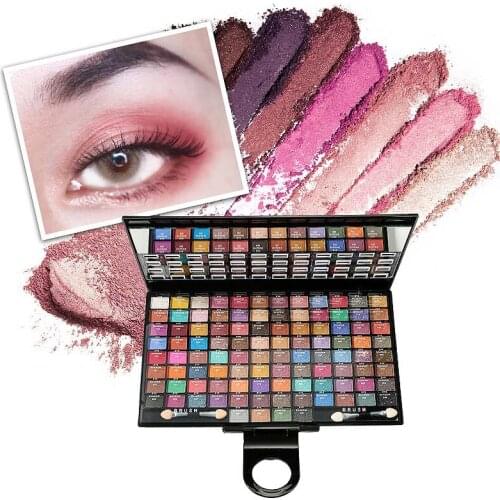 100 Colors Eyeshadow Powder Palette Makeup Collection Kit Cosmetics SK88