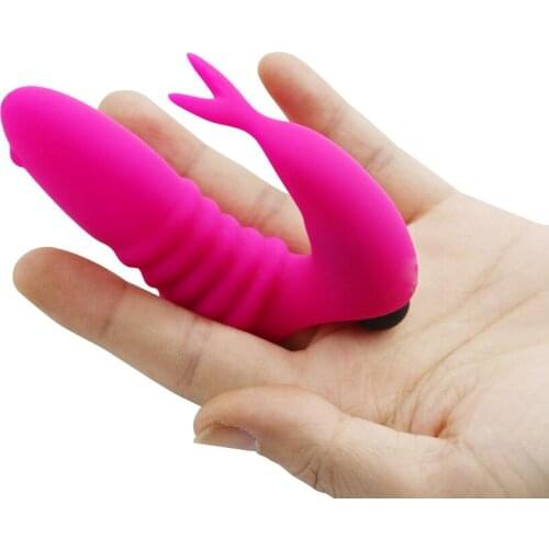 18 Silicone Finger Vibration Sleeve G-spot Vibrator Massager Vibration Finger Sleeve Adult Sex Toys for Women