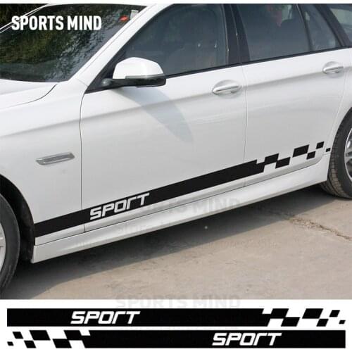 3 Pairs SPORTS MIND automobiles Sport Car Styling Waterproof vinyl reflective Car Body sticker Decal For All car accessories