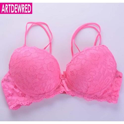 ARTDEWRED Brand Women Lace Push Up Bra Top Cups Clothing Lingerie Sexy Plus Size Bra Crossover design sujetador 36 38 40 42 44
