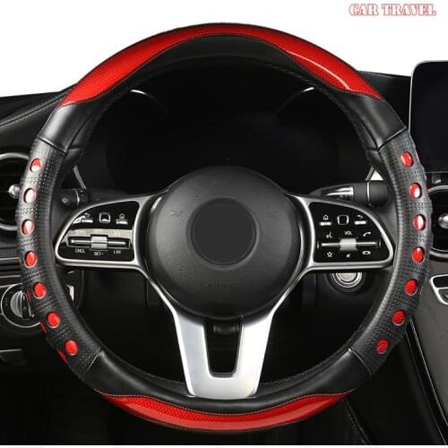 CAR TRAVEL Microfiber Leather Car Steering Wheel Cover For Luxgen U7 U5 U6 M7 V7 S5 S6