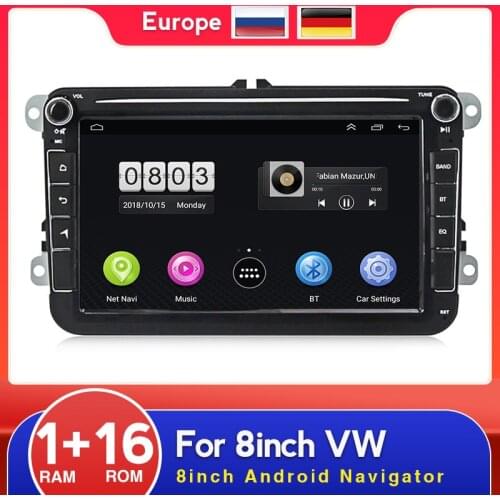 Android 2 Din Car DVD Radio Multimedia Player For VW/Volkswagen/Golf/Polo/Tiguan/Passat/b7/b6/SEAT/Leon/Skoda/Octavia Video BT