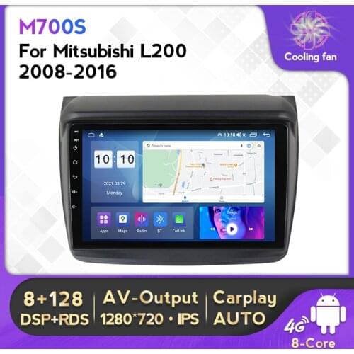 Android 10 DSP Car Radio Multimedia Player For Mitsubishi Pajero Sport 2 L200 Triton 2008- 2016 With Navigation GPS WIFI BT 4G