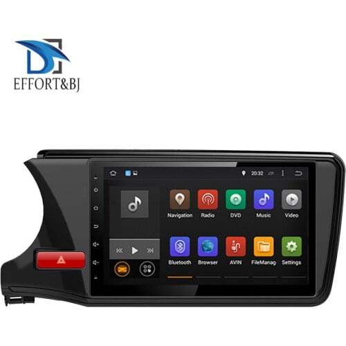 10.1 Inch Android 9.0 Octa Core 4GB RAM IPS Screen Car Radio Stereo For HONDA CITY 2014-2019 Left Hand Driving Video Player Wifi