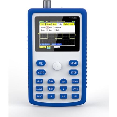 FNIRSI-1C15 2.4Inch Screen Digital Oscilloscope 500MS/S Sampling Rate with 110MHz Bandwidth 1KHz/3.3V Multipurpose Oscilloscopes