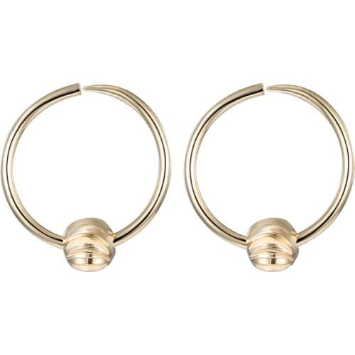Hippie Tibetan Simple Small Hoop Earring For Women Thai Metal Color Endless Circle Earring Handmade Bijoux Chic Fashion Jewelry