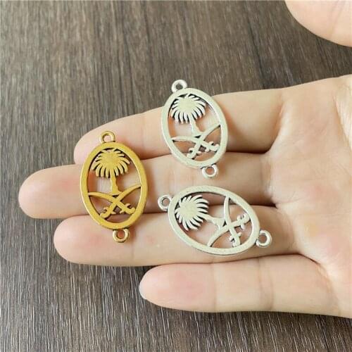 JUNKANG 10pcs 19mm*33mm popular Turkish life tree DIY handmade bracelet Necklace Jewelry connection accessories