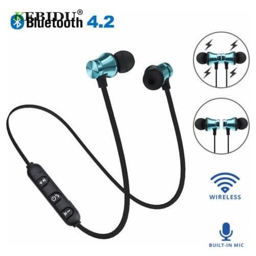Kebidu XT11 Wireless Bluetooth 4.2 Earphones Headset Sports for iPhone xiaomi phones SweatProof Magnetic Earpiece