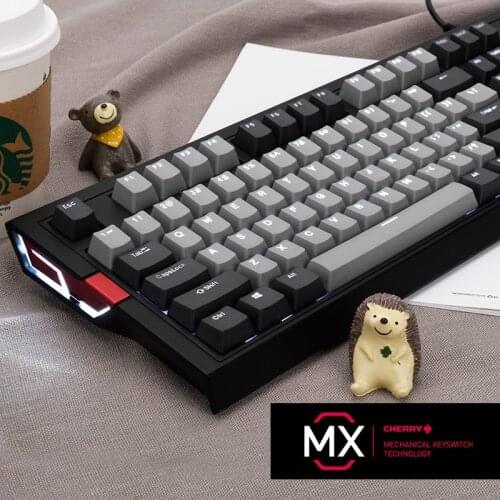 Ajazz FirstBlood F11 Shadow II Ergonomic Backlit USB Wired Mechanical Keyboard Desktop Notebook Keyboard Cherry MX Switch