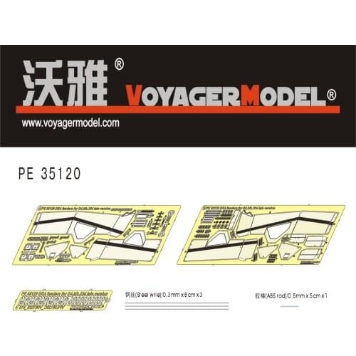 KNL HOBBY Voyager Model PE35120 World War II German Sd.Kfz.234 8 round armored vehicles storage box late type