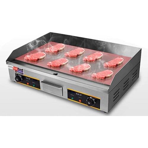 Commercial Electric Grill Countertop Griddle Teppanyaki Restaurant Grill Smokeless Grill BBQ Griddle