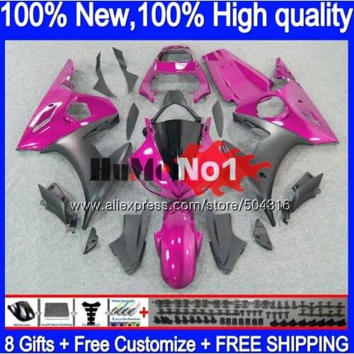 Body For YAMAHA YZF600 YZF R6 600CC YZF 600 R 6 CC 5MC.42 Rose black YZF-600 YZF-R6 2003 2004 2005 YZFR6 03 04 05 Fairings