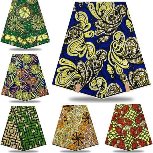 Beautiful! African Style High Quality 100% cotton Soft Veritable Ankara African Real Wax Fabric For Nigeria wax Party Dress XA-6