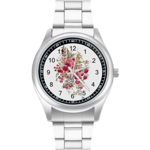 Flowers Quartz Watch Spring Classy Wrist Watch Steel Design Hit Sales Teens Wristwatch