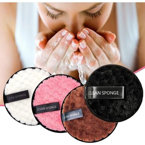 Reusable Makeup Remover Pads Cotton Wipes Microfiber Make Up Removal Sponge Cotton Cleaning Pads Tool