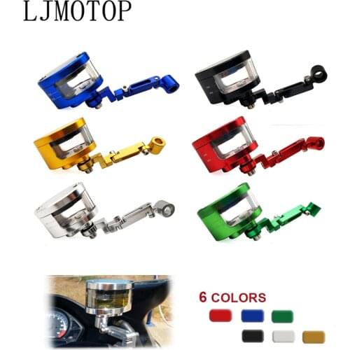 Motorcycle CNC Brake Fluid Reservoir Clutch Tank Oil Fluid Cup For Suzuki VZ800 Bandit 650S DL1000 GSF1200 BANDIT GSF1250 BANDIT