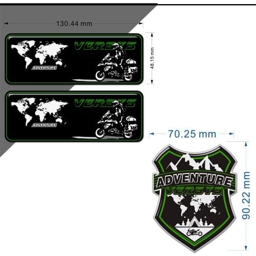 Decal Trunk Luggage Cases Windshield X 250 Tank Pad Stickers For Kawasaki VERSYS 300 400 650 1000 Adventure Protection