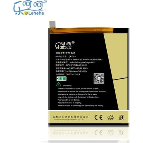 New LEHEHE Battery For Qiku 360 N4S QK-394 1505-A02/A01 QK-394 5000mAh Smartphone replacement Batteries with Tool Gift