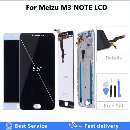 Original LCD Frame For Meizu M3 Note L681H M681H Lcd Display Screen Replacement For Meizu M3 Note L681H Digiziter Aseembly m681H