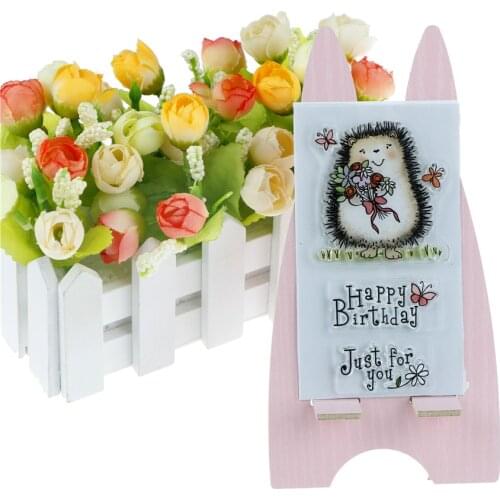 Clear Stamps Scrapbook Paper Craft Clear stamp scrapbooking hedgehog High Quality