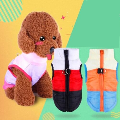 Dropshipping Hot Selling Warm Dog Clothes Windproof Winter Pet Dog Coat Jacket Padded Clothes Puppy Outfit Vest Clothes