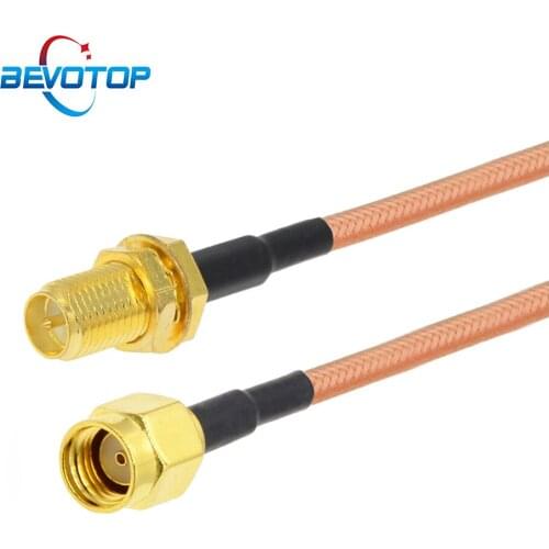RG142 Cable RP-SMA Male to RP SMA Female Adapter Pigtail WIFI Router Antenna Extension Jumper RF Coaxial Cable Wire Cord