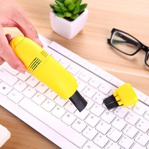 Handheld Keyboard Vacuum Cleaner USB Mini PC Laptop Computer Vacuum Cleaning Desk Keyboard Remove Dust Brush For Home Office