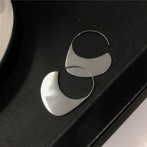 Yangliujia Irregular Metal Hook Earrings Punk Exaggerated Retro Fashion And Personality Big Earrings Women Jewelry Accessories