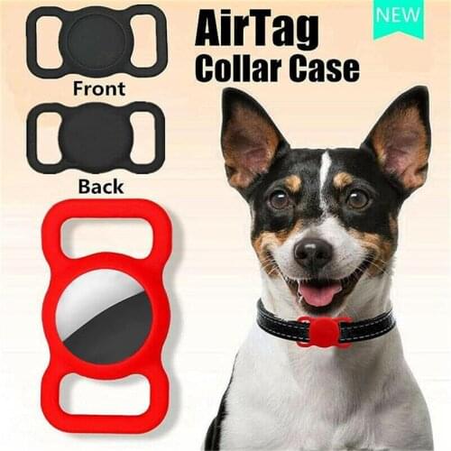 Silicone Airtag Protective Case For Apple Airtags Trackers Protective Anti-loss Cover For dog Airtags Locator Anti-lost Keychain