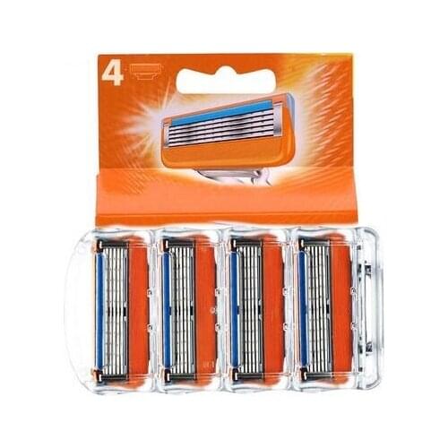 4pcs/lot Razor Blade For Men Shaving Blades Safety Blades Cassette Shaver Suit For Gillettee Fusione proglide