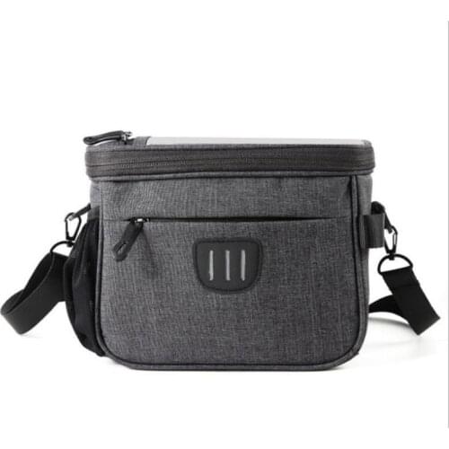 Cycling Bicycle Bag MTB Front Pannier Wear-resisting Safety Car Bag Large Capacity Headbag Reflective Strips Bike Accessories