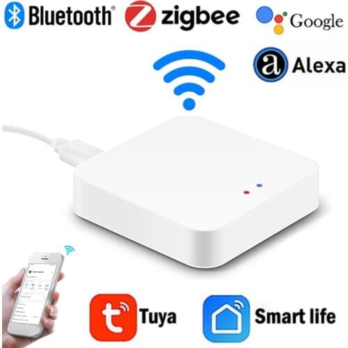 Tuya Zigbee+Bluetooth-compatible Smart Gateway Hub Bridge Smart Life APP Wireless Remote Control Works With Alexa Google Home