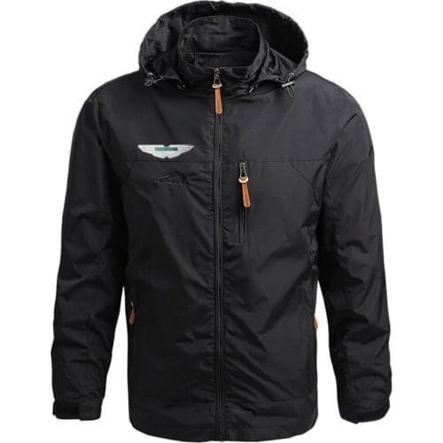 2021 Spring Autumn Mens Aston Martin Comfortable Printing Custom Movement Fitness Windproof Zipper Long sleeve Jackets