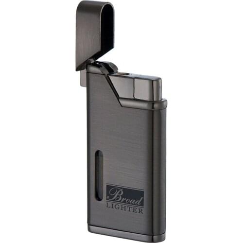 With Window Fine Metal Plating Windproof Lighters Refillable Gas Cigarette Lighters Gadgets For Men