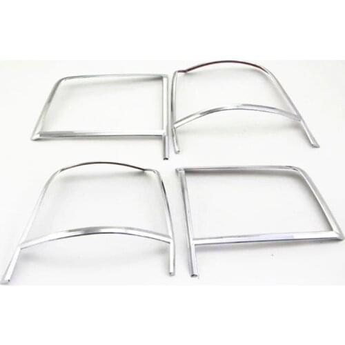 For Toyota Land Cruiser J200 2016 2017 ABS Chrome Rear Tail Light Lamp Cover Trim Frame BackupLamp Hoods Decoration