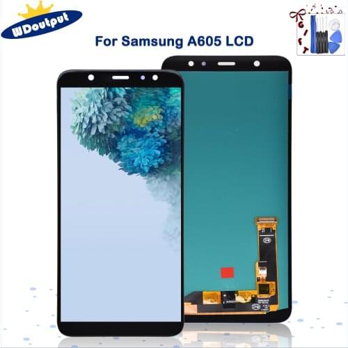 6.0"For Samsung Galaxy A6 plus 2018 A605 LCD Display Touch Screen Digitizer Assembly Replacement For SM-A605 A605F A605FN A605G