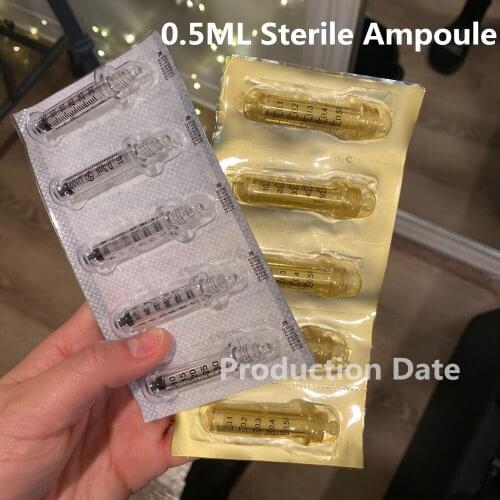 0.5ml Disposable Sterile Ampoule Head For High Pressure Hyaluron Gun Lifting Lips Anti Wrinkle Water Syringe Hyaluronic Acid Gun