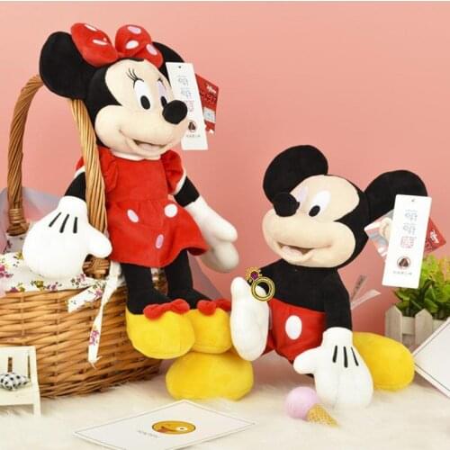 1pc Plush Toy Disney Mickey Minne mouse Donald Duck Daisy Soft Stuffed Animals doll Child girls boys Christmas Gift