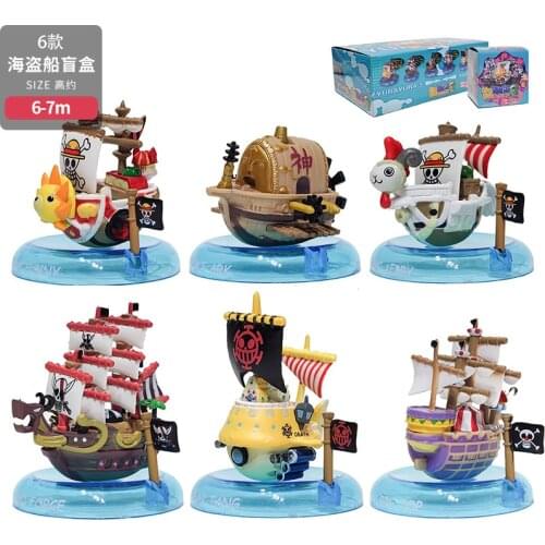 1PCS Random style One Piece Figure Thousand Sunny Law Polortang Going Merry Shanks Whitebeard Boa Hancock Anime Model Toys Gift