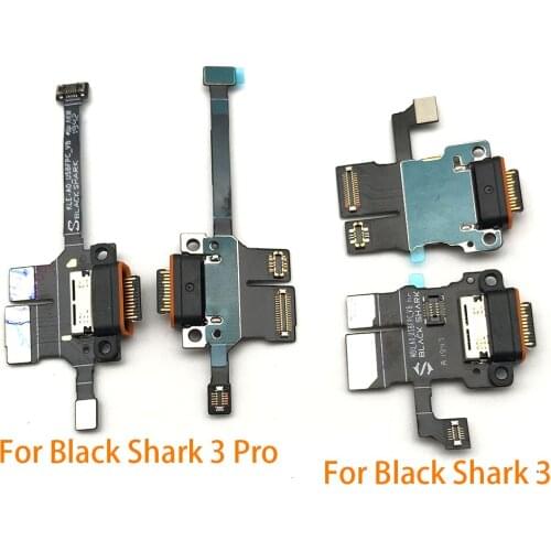 10cs/lot USB Charge Port Jack Dock Connector Charging Board Flex Cable For Xiaomi Black Shark 3 Blackshark3