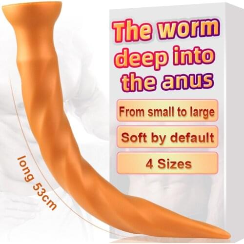 4.5cm5.5cm6.5cm Super Long Dildo Anal Plug Prostate Massager Soft Big Butt Plug Dilator BDSM Game Anal Sex Toys For Adults Woman