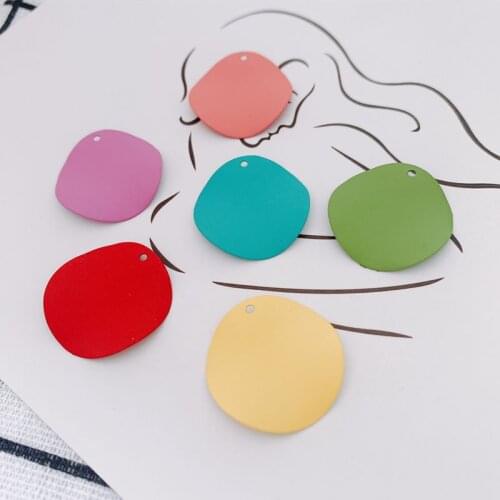 DIY accessories basic accessories wholesale iron spray fashion small round piece small fresh earrings earrings wholesale