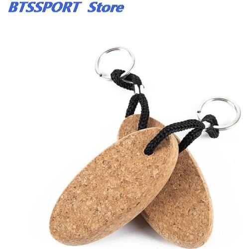 Cork Ball Keychain Floating Buoy Key Chain Holder For Water Sports Beach Travel Fishing Diving Rowing Boats