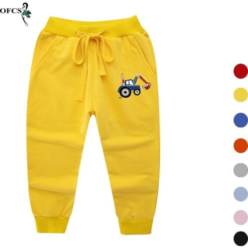 Best Spring 2-12Years Old Boy Girl Pants Fashion Style Cotton Sport Pants Enfant Garcon Kids Casual Cartoon Childrens Trousers