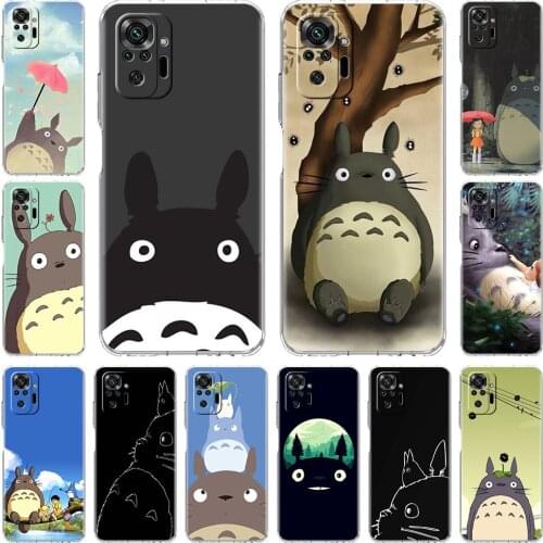 Hot Sale Case For Xiaomi Redmi Note 10 9 8 Pro 9S 7 10S 8T 9C 9A 8A 9T 7A K40 K20 Clear Soft Phone Cover Studio Ghibli Totoro