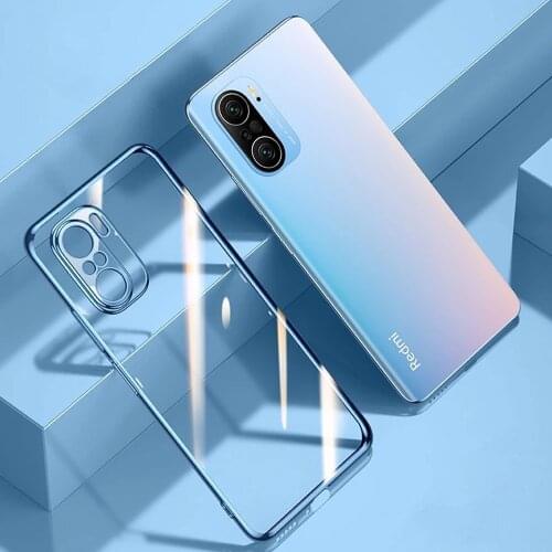 Case For Xiaomi Poco F3 10T Pro 11 Lite K40 Luxury Plating Transparent Soft TPU Cover For Xiaomi 11Lite PocoF3 10TPro Protector