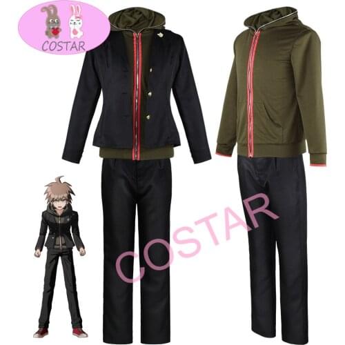 COSTAR Anime Game Danganronpa Naegi Makoto Cosplay Costume Men Boys Halloween Party Costume