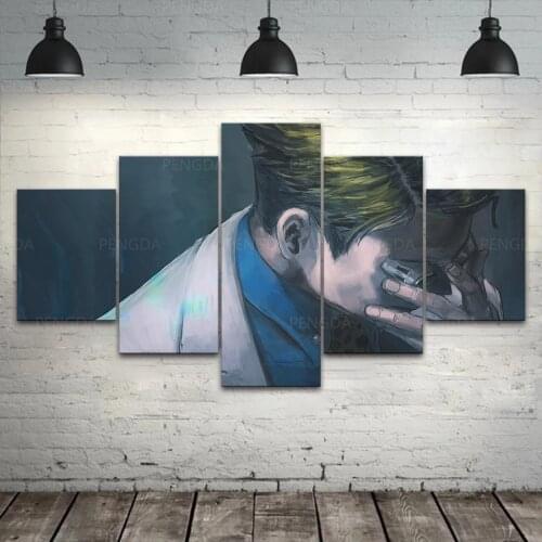 Home Decor 5 Panel Japan Animation Nanami Kento Canvas Painting Wall Art Modular Jujutsu Kaisen Poster Bed Room Frame Pictures
